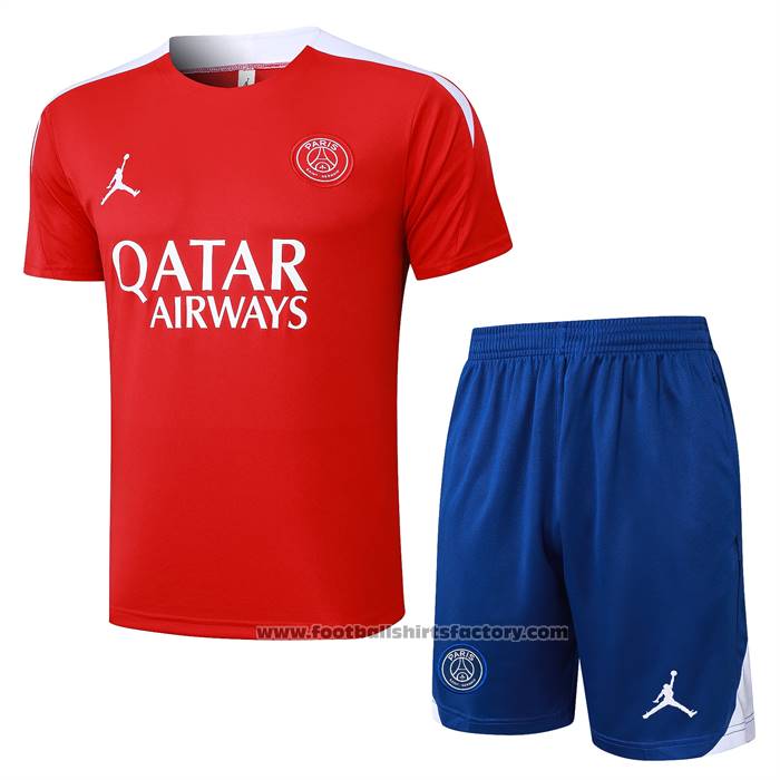 Tracksuit Paris Saint-Germain Jordan Short Sleeve 2024-2025 Red - Shorts